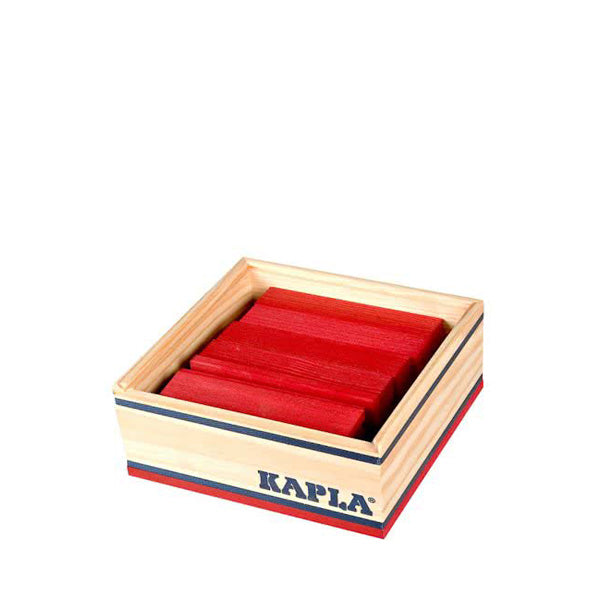 Kapla 40 Piece Wooden Building Set – Red