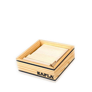 Kapla 40 Piece Wooden Building Set – White