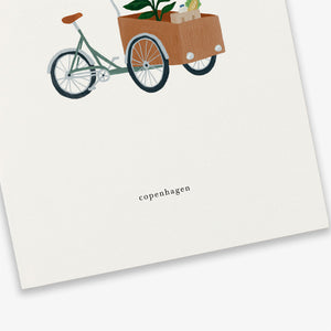 Kartotek Copenhagen Greeting Card - Cargo Bike