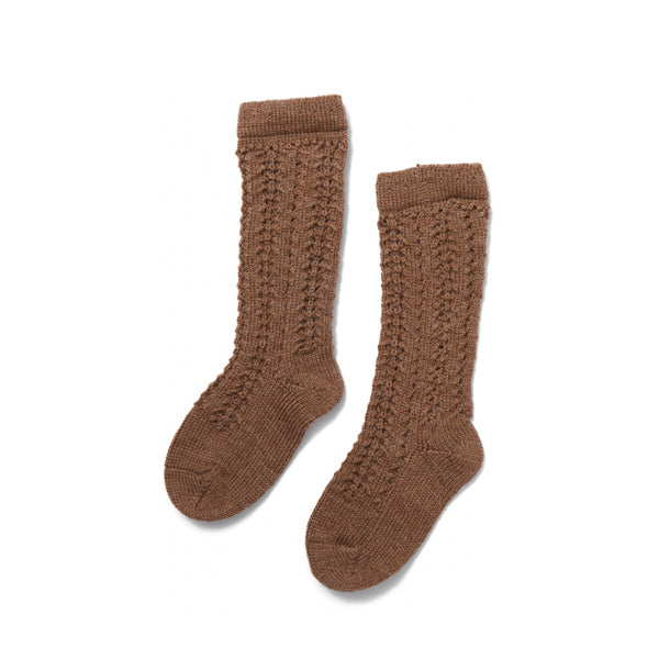 Konges Sløjd Wool Pointelle Socks - Almond