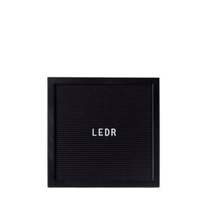 LEDR Letter Board 30×30 – All Black