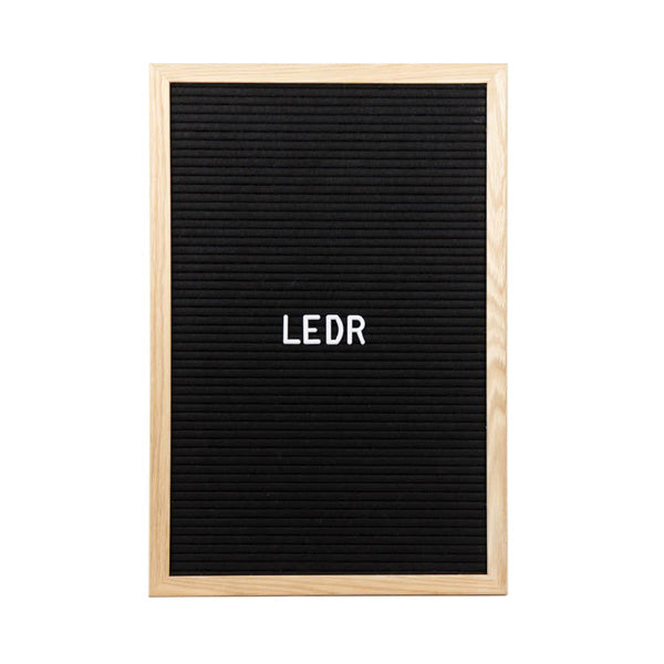 LEDR Letter Board 30×45 – Black