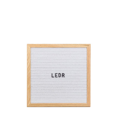 LEDR Letter Board 30×30 – White