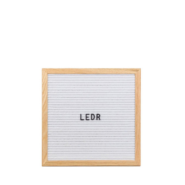 LEDR Letter Board 30×30 – White