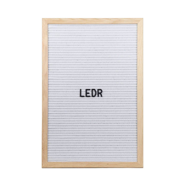 LEDR Letter Board 30×45 – White