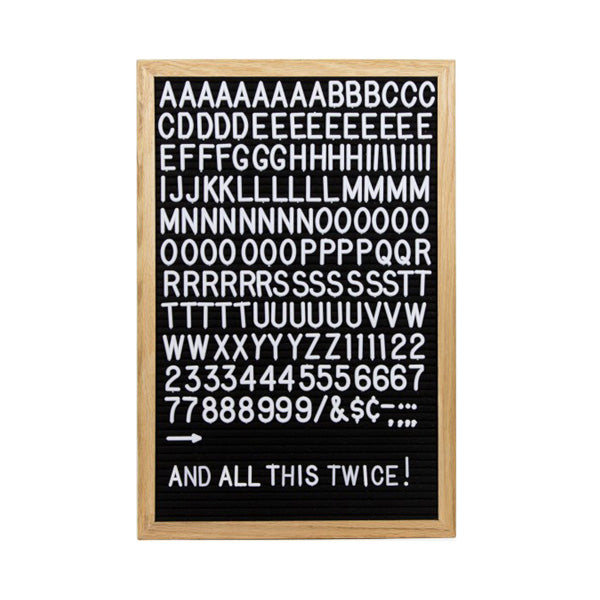 LEDR Letterset for Letter Board – White