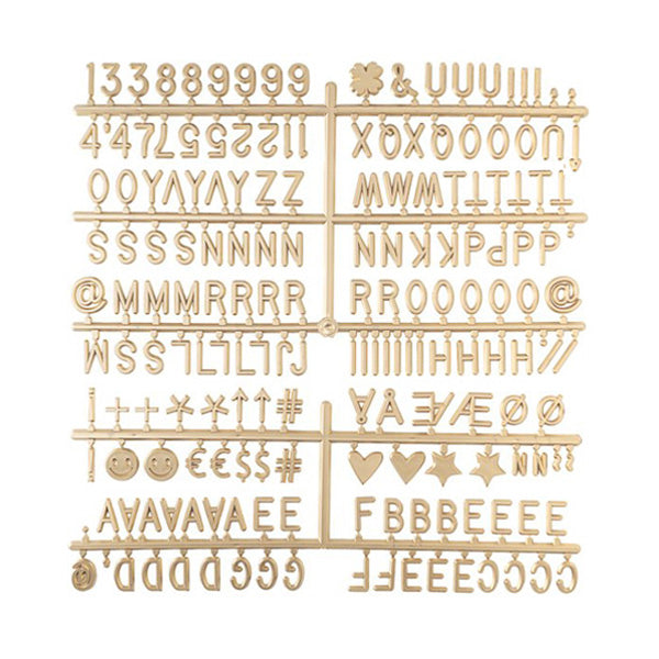 LEDR Letterset for Letter Board – Gold