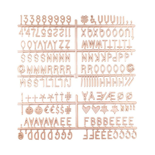 LEDR Letterset for Letter Board – Rose Gold