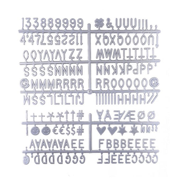 LEDR Letterset for Letter Board – Silver