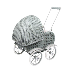 Legler Small Foot Dolls Pram –  Vintage Grey