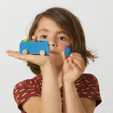 Lubulona Wooden Toy Bus - Blue