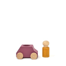 Lubulona Wooden Toy Car - Plum