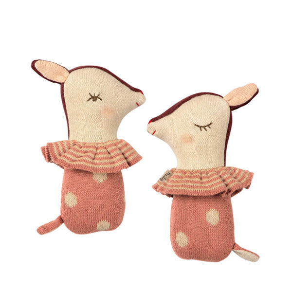 Maileg Bambi Rattle - Rose