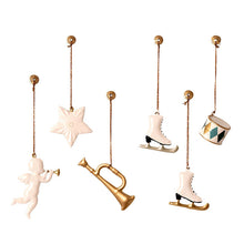Maileg Ornament Box, Metal 6 ass. - White/Gold