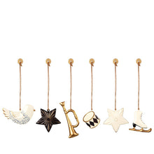 Maileg Ornament Box, Metal 6 ass. - Anthracite/Gold