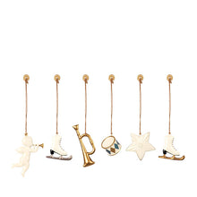 Maileg Ornament Box, Metal 6 ass. - White/Gold