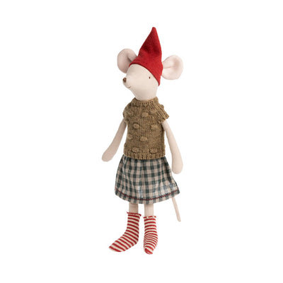 Maileg Christmas Mouse, Medium - Girl