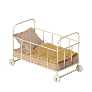 Maileg Cot Bed, Micro - Rose