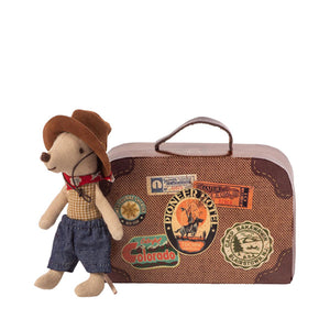 Maileg Cowboy in Suitcase - Little Brother Mouse