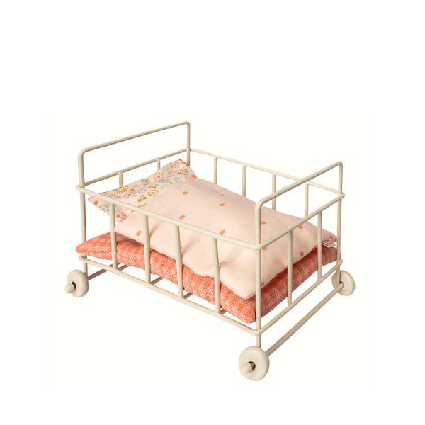 Maileg Metal Baby Cot – Micro