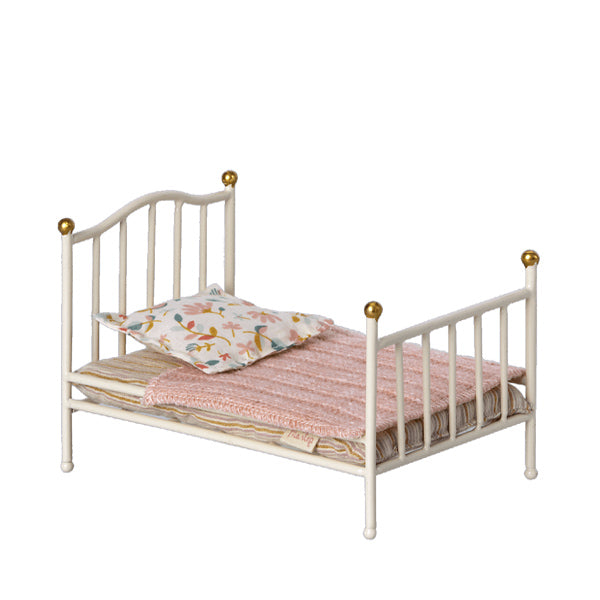 Maileg Vintage Bed, Mouse - Off White