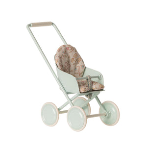 Maileg Stroller, Micro - Sky Blue