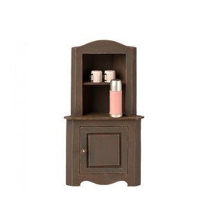 Maileg Miniature Corner Cabinet - Brown