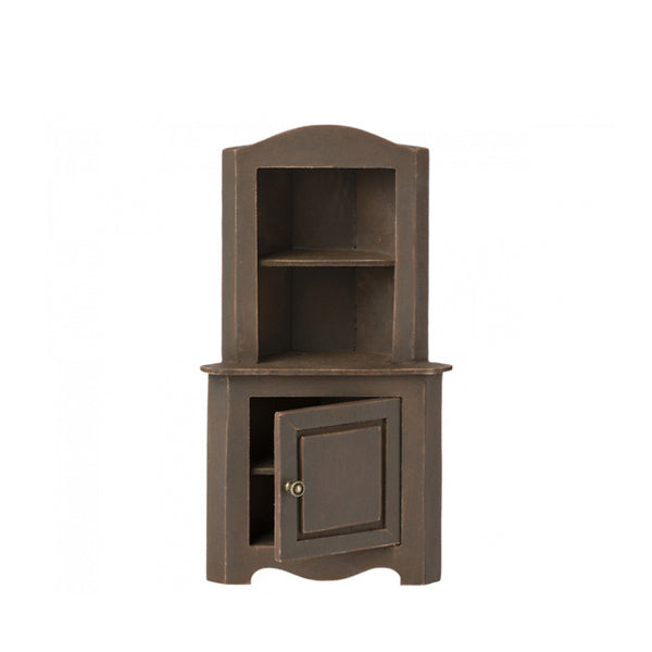 Maileg Miniature Corner Cabinet - Brown