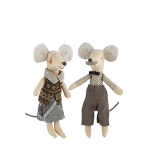 Maileg Mice Grandpa and Grandma in Matchbox