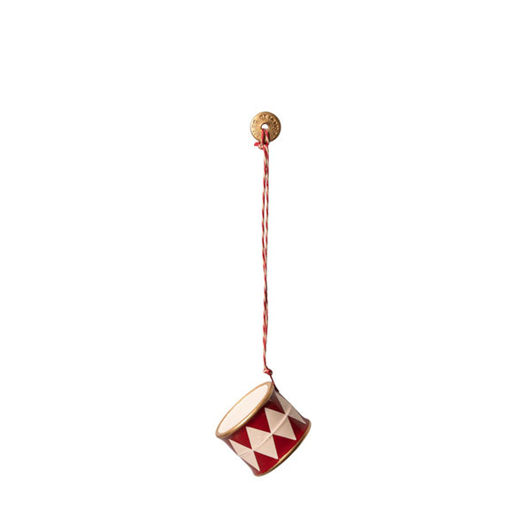 Maileg Metal Ornament - Drum Red