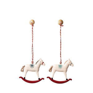 Maileg Metal Ornament 2 ass. - Rocking Horse