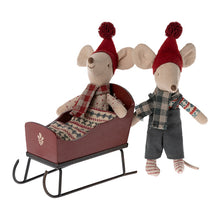 Maileg Sleigh, Mouse - Red