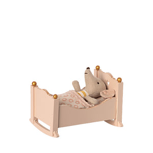 Maileg Cradle for Baby Mouse - Rose