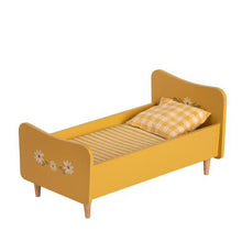 Maileg Wooden Bed, Mini - Yellow