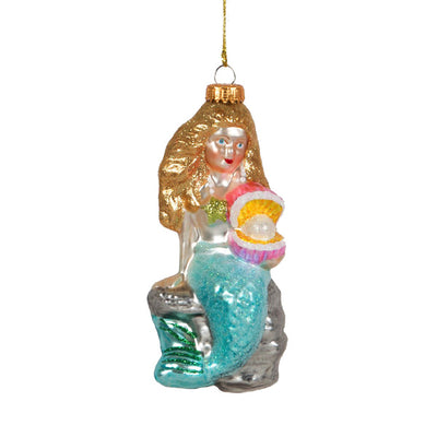 Glass Shaped Christmas Bauble - Mermaid