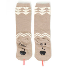 Mini Dressing Beige Snake Knee Socks