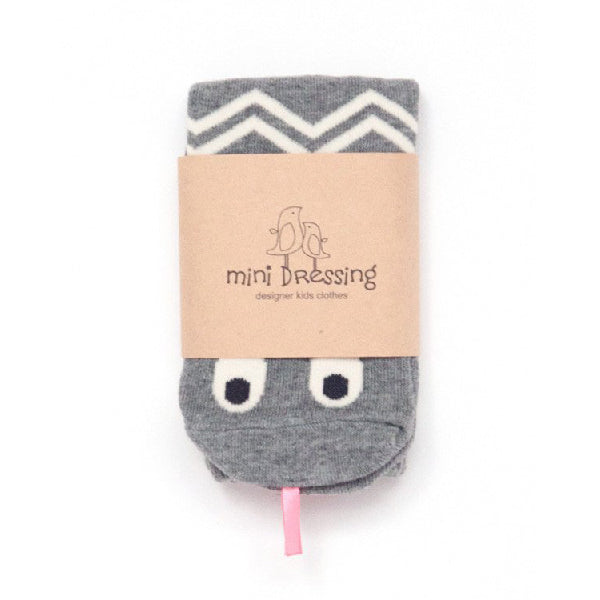 Mini Dressing Grey Snake Knee Socks