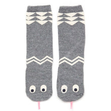 Mini Dressing Grey Snake Knee Socks
