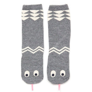 Mini Dressing Grey Snake Knee Socks
