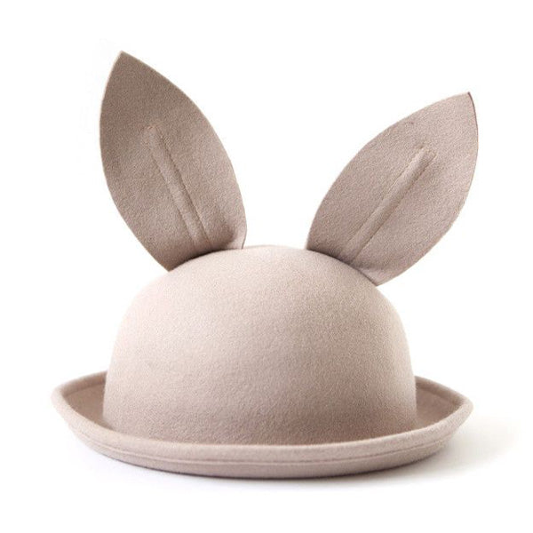 Mini Dressing Bunny Wool Hat - Beige