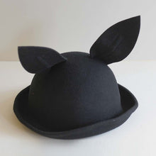 Mini Dressing Bunny Wool Hat - Black