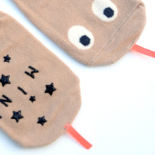 Mini Dressing Beige Snake Knee Socks