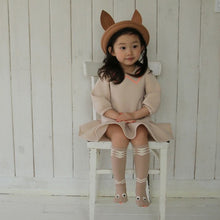 Mini Dressing Beige Snake Knee Socks