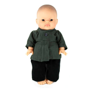 Minikane x Bakker Paola Reina Baby Doll Ensemble – Blouse MAO Grey