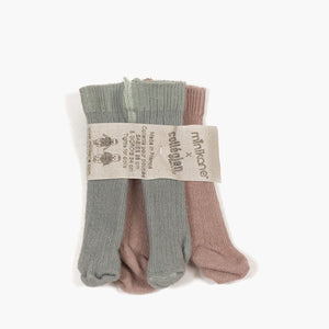 Minikane x Collégien Set of 2 Tights – Vieux Rose/Aigue Marine