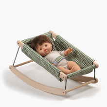 Minikane Doll Rocker - Gingham Green