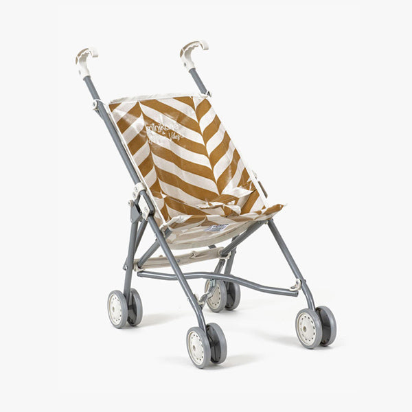 Minikane Doll Stroller - Stripes Jaune des Sables