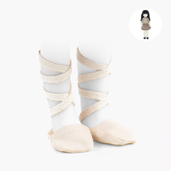 Minikane Amigas Ballet Shoes - Milk