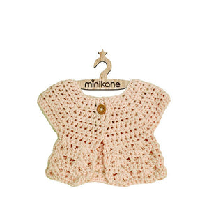 Minikane Paola Reina Baby Doll Crochet Cardigan – Natural