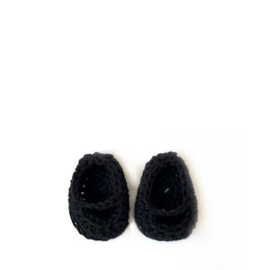 Minikane Paola Reina Baby Doll Crochet Shoes – Black